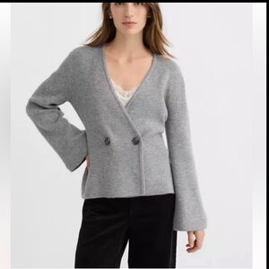 LOFT Bell Sleeve Sweater Jacket